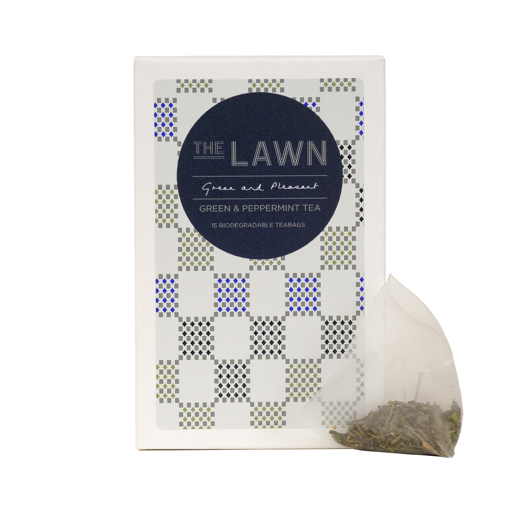 GREEN & PEPPERMINT TEA, 15 Pyramid Tea Bags
