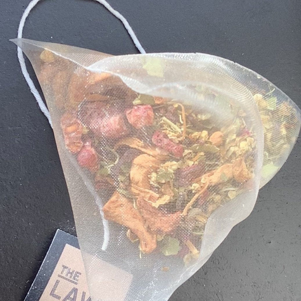 RASPBERRY & ELDERFLOWER TEA Fruit Tea, 50 Pyramid Tea Bags