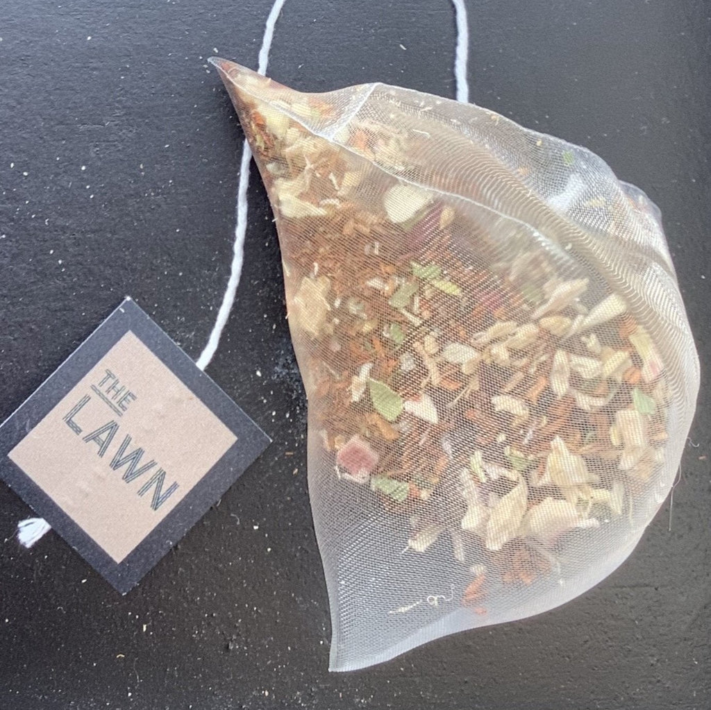 ROOIBOS & RHUBARB TEA Herbal Tea, 50 Pyramid Tea Bags