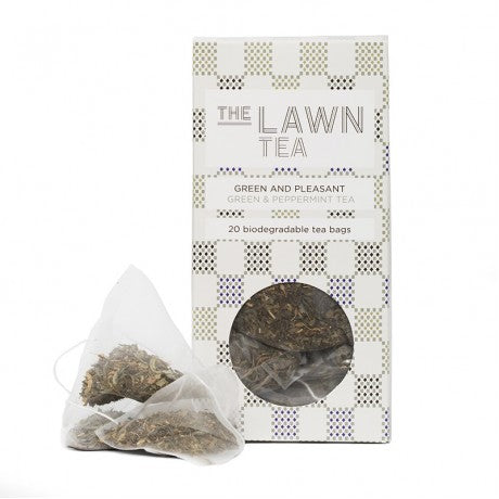 GREEN & PEPPERMINT TEA, 20 Pyramid Tea Bags
